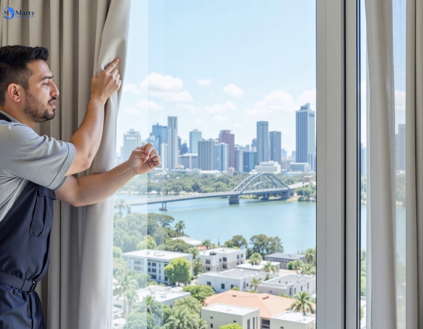 Professional curtain steam cleaning service canada-bay-nsw QLD by Matty Curtain Cleaning
